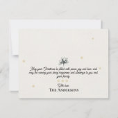Cartes Pour Fêtes Annuelles Église de Noël Famille Paix sur Terre (Dos)