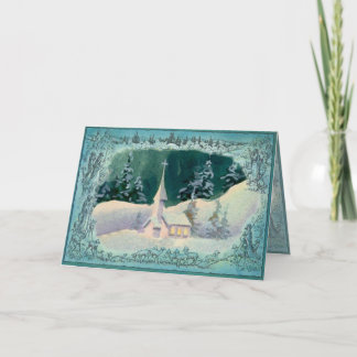 Cartes Pour Fêtes Annuelles ÉGLISE de NOËL par SHARON SHARPE