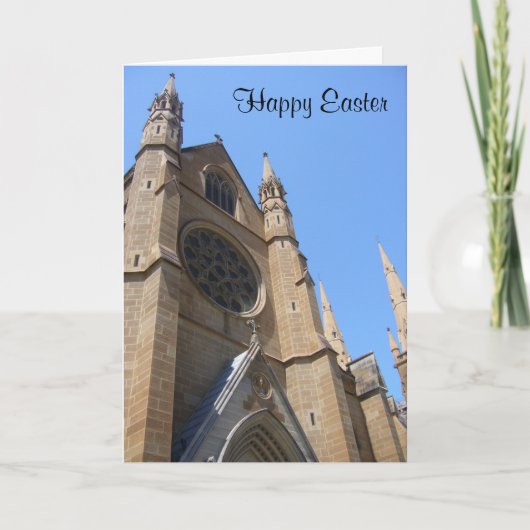 Cartes Pour Fêtes Annuelles église de Pâques (Devant)