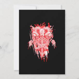 Cartes Pour Fêtes Annuelles Église de Satan Don Tous Chèvre de grêle Satanic B