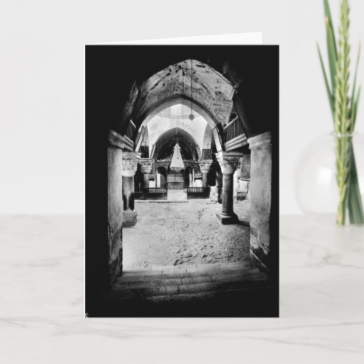 Cartes Pour Fêtes Annuelles Église du Sepulcher saint à Jérusalem (Devant)