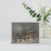 Cartes Pour Fêtes Annuelles Église le soir de Noël (Debout devant)