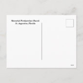 Cartes Pour Fêtes Annuelles Église presbytérienne (Dos)