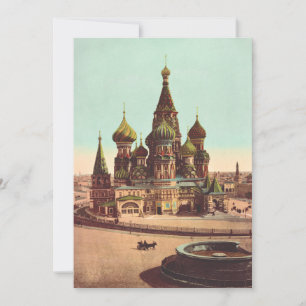 Cartes Pour Fêtes Annuelles Église St. Basil, place Rouge Moscou