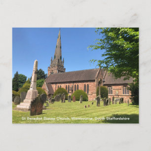 Cartes Pour Fêtes Annuelles Église St Benedict Biscop Wombourne Staffordshire