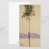 Cartes Pour Fêtes Annuelles Egon Schiele - Petit Arbre Châtaignier Au Lac (Devant / Derrière)