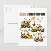 Cartes Pour Fêtes Annuelles égoscavateur (Devant / Derrière)