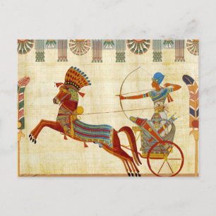 Cartes Pour Fêtes Annuelles Égypte ancienne Pharaon Ramesses II dessin coloré