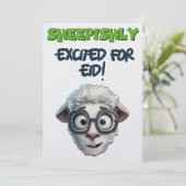 Cartes Pour Fêtes Annuelles Eid Adha Mème Drôle en train de compter les mouton (Debout devant)