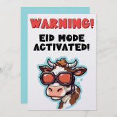Cartes Pour Fêtes Annuelles Eid Adha mème drôle Joyeux Eid ! (Devant / Derrière)