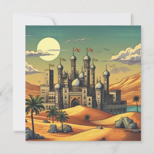 Cartes Pour Fêtes Annuelles Eid al-Fitr modifiable (Devant)