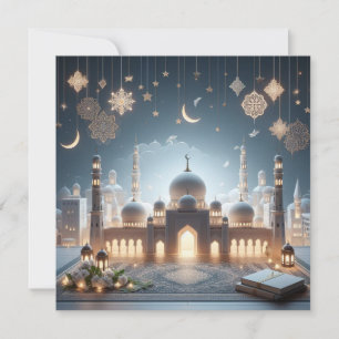 Cartes Pour Fêtes Annuelles Eid Moubarak Ramadan - Texte de voeux personnalisa