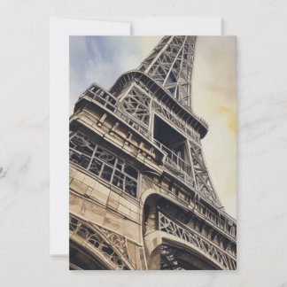 Cartes Pour Fêtes Annuelles Eiffel Tower Paris Amour Ville Voyage de près