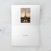 Cartes Pour Fêtes Annuelles Eiffel Tower, Template (Intérieur)