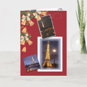 Cartes Pour Fêtes Annuelles Eiffel Tower Twinkling (Devant)