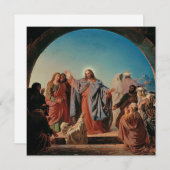 Cartes Pour Fêtes Annuelles Ekman - Jésus Wakes Lazarus (Devant / Derrière)