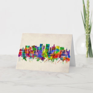 Cartes Pour Fêtes Annuelles El Paso Texas Skyline