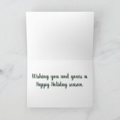 Cartes Pour Fêtes Annuelles Élan des neiges (Intérieur)