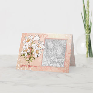 Cartes Pour Fêtes Annuelles Élégance de lis de Pâques