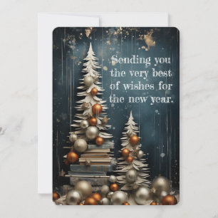 Cartes Pour Fêtes Annuelles Élégance dorée du Nouvel An