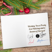 Cartes Pour Fêtes Annuelles Élégance glaciale Bonhomme de neige professionnel