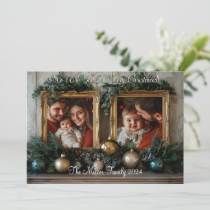 Cartes Pour Fêtes Annuelles Élégance Rustique Noël Personnalisé