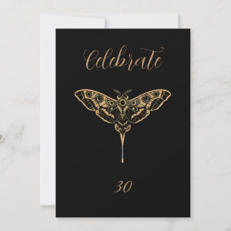 Cartes Pour Fêtes Annuelles Élégance Sombre-Texte Modifiable