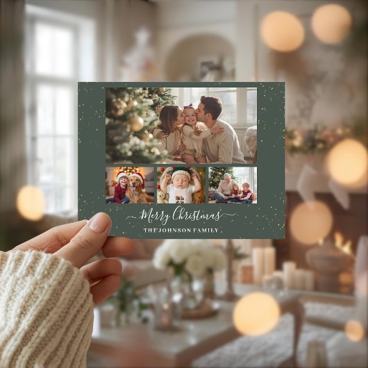 Cartes Pour Fêtes Annuelles Elegant 4 Photo Christmas Card