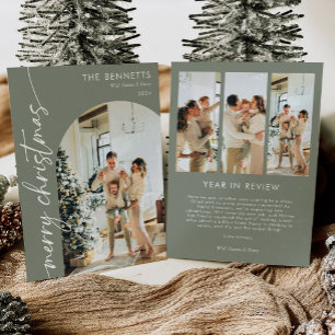 Cartes Pour Fêtes Annuelles Élégant 5 Photo Année En Revue Joyeux Noël