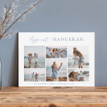 Cartes Pour Fêtes Annuelles Elegant 6 Photo Collage Happiest Hanoukka<br><div class="desc">Partagez votre joie avec ces cartes de fin de année Hanoukka minimes et modernes avec 6 de vos photos préférées dans une mise en page horizontale de collage de grille. "Happiest Hanoukka" apparaît en haut en calligraphie lettrée à la main et en écriture serif classique. Personnalisez ce design élégant et...</div>