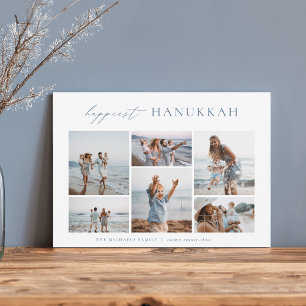 Cartes Pour Fêtes Annuelles Elegant 6 Photo Collage Happiest Hanoukka