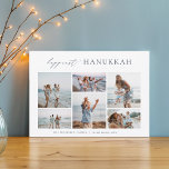 Cartes Pour Fêtes Annuelles Elegant 6 Photo Collage Happiest Hanoukka<br><div class="desc">Partagez votre joie avec ces cartes de fin de année Hanoukka minimes et modernes avec 6 de vos photos préférées dans une mise en page horizontale de collage de grille. "Happiest Hanoukka" apparaît en haut en calligraphie lettrée à la main et en écriture serif classique. Personnalisez ce design élégant et...</div>