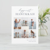 Cartes Pour Fêtes Annuelles Elegant 6 Photo Collage Happiest Hanoukka (Debout devant)