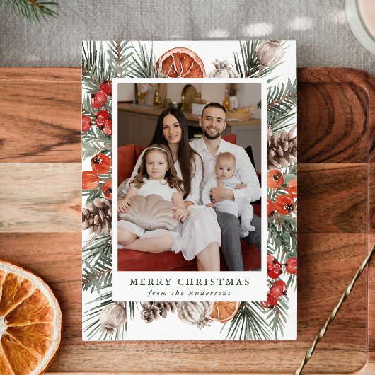 Cartes Pour Fêtes Annuelles Élégant agrumes botaniques