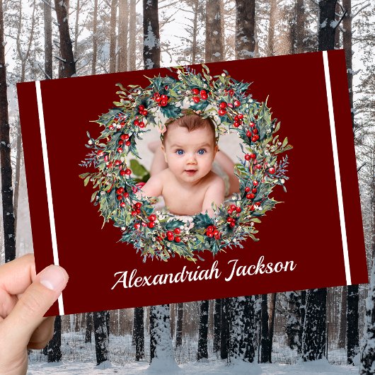 Cartes Pour Fêtes Annuelles Élégant Ajouter la photo Noël Noël Noël Noël couro