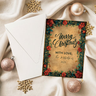 Cartes Pour Fêtes Annuelles Élégant Amaryllis Rouge de Noël