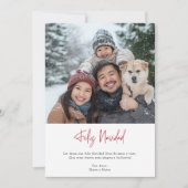 Cartes Pour Fêtes Annuelles Elégant Amusant Familial Photo Feliz Navidad Chris (Devant)