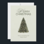 CARTES POUR FÊTES ANNUELLES ÉLÉGANT ARBRE DE NOËL MODERNE<br><div class="desc">Cette jolie carte de Noël est parfaite pour envoyer à vos proches des voeux de vacances chaleureux et personnels. Ça leur apportera un sourire, sans doute ! Et le meilleur, c'est que le texte est entièrement personnalisable pour le rendre juste pour vous ! Si vous voulez plus de cartes de...</div>