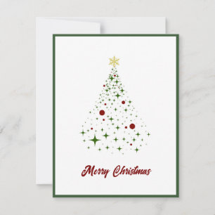 Cartes Pour Fêtes Annuelles Élégant arbre de Noël moderne non photo