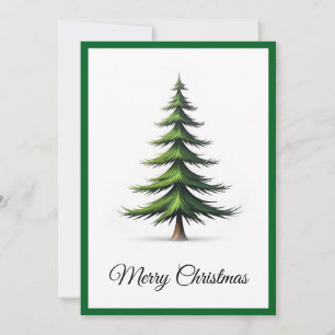 Cartes Pour Fêtes Annuelles Élégant arbre de Noël simple minimaliste moderne