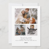 Cartes Pour Fêtes Annuelles Elégant arc de bouho 4 photos Joyeux Noël (Dos)