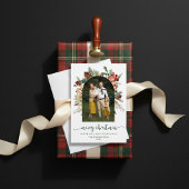 Cartes Pour Fêtes Annuelles Élégant Arc verdoyant Joyeux Noël Photo