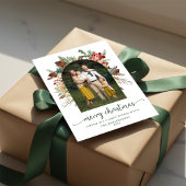 Cartes Pour Fêtes Annuelles Élégant Arc verdoyant Joyeux Noël Photo