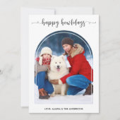 Cartes Pour Fêtes Annuelles Elégant Arch Chien Noël Personnalisé Animaux de co (Devant)