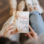 Cartes Pour Fêtes Annuelles Élégant automne floral Thanksgiving Custom