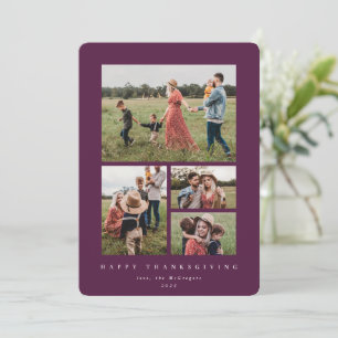 Cartes Pour Fêtes Annuelles Elégant Berry Red Frame 4 Bon thanksgiving photo