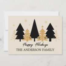 Elegant Black & Gold Christmas Tree