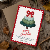 Cartes Pour Fêtes Annuelles Elegant blue christmas tree personalized