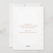 Cartes Pour Fêtes Annuelles Elégant Blue Gold Botanical Geo Photo Noël (Dos)