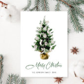 Cartes Pour Fêtes Annuelles Elégant Bohème Noël Pine Tree Salutation